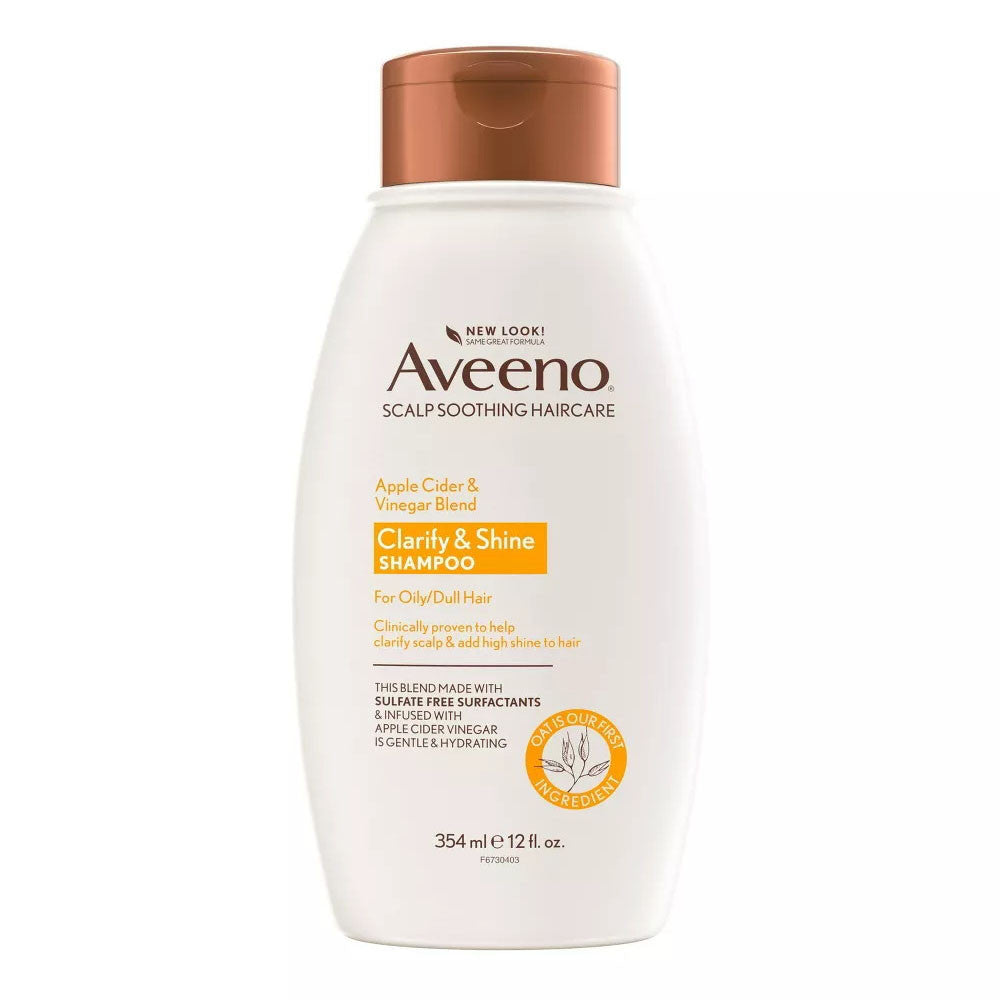 Aveeno Hair Shampoo Apple Cider Vinegar Blend, 12 Oz